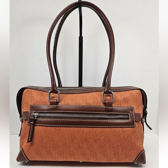 Dooney & Bourke Brown and Tan Shoulder Bag - Picture 2 of 16